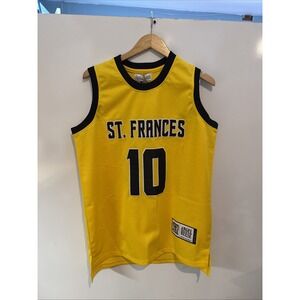 Authentic Classics St. Frances Angel Reese #10 Basketball Jersey Gold Black M